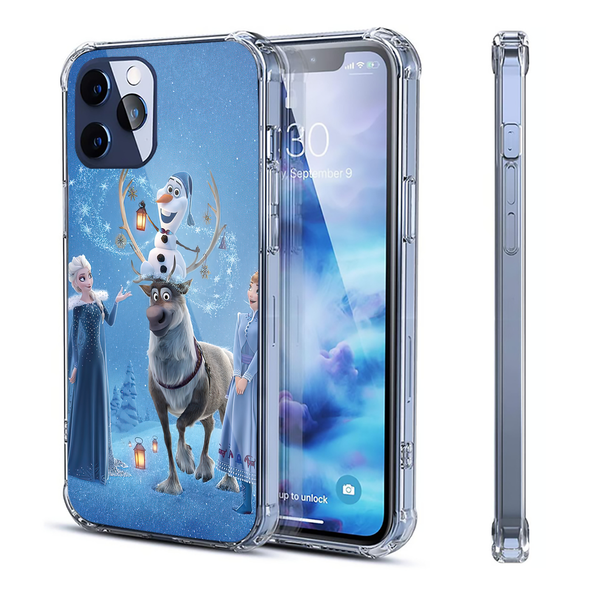 （画像用） アナと雪の女王 アンナ エルサ Frozen Anna Elsa 【iPhone 12シリーズ対応】透明スマホケース（クリアソフトケース）